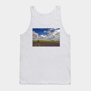 Lavender Field Purple Flowers Cotswolds England Tank Top